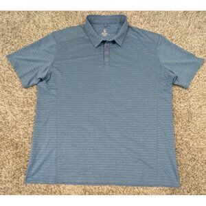 Kuhl Polo Shirt Mens XXL 2XL Blue Airkuhl Performance Lightweight Stretch Golf